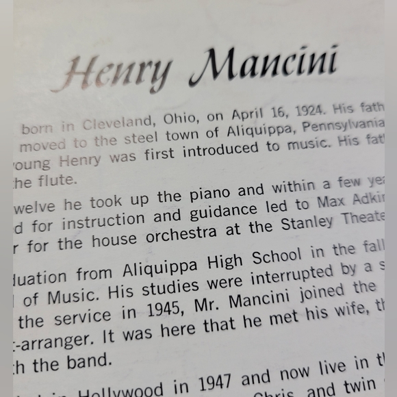 Pink Panther Vintage sheet music 🎼 🎶 - Picture 7 of 8